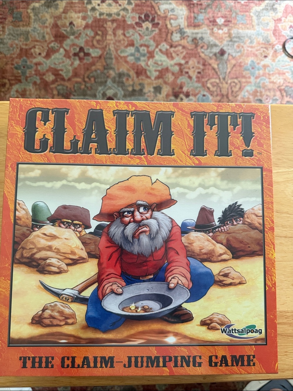 Claim It! Board Game - Orange Illustrated Box
